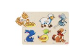Puslespil - Goki Background puzzle mother and baby Wood - 57929