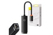 USB kabel - Baseus Network adapter Lite Series USB-C to RJ45 (black) - WKQX000301
