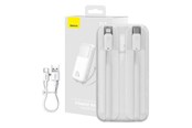 Powerbank - Baseus Powerbank Comet 10000mAh 22.5W (white) Powerbank - Hvid - 10000 mAh - PPMD020002