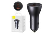 Mobil - Adaptere & Opladere - Baseus Car charger Golden Contactor Pro 2x USB-C 1x USB 65W (grey) - CGJP010013