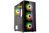 Kabinet - Kolink Observatory HF Glass ARGB Midi Tower Case - black - Kabinet - Desktop - Sort - PGW-CH-KOL-109
