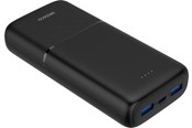 Powerbank - Deltaco PB-C1008 Powerbank | 2x USB-A + 1x USB-C | PD | Black - 20000 mAh - PB-C1008