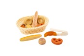Rolleleg - Small Foot - Plastic Bread Basket with Play Food Bread 12dlg. - 11444