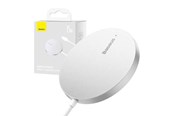Mobil - Adaptere & Opladere - Baseus Magnetic Wireless Charger  Simple Mini3 15W (Silver) - CCJJ040012
