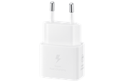 Mobil - Adaptere & Opladere - Samsung 25W USB-C GaN Power Adapter - White - EP-T2510NWEGEU
