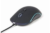 Mus - Gembird Illuminated large size wired mouse - Mus - Optisk - 6 knapper - Sort - MUS-UL-02