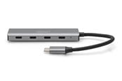 USB hub - DIGITUS 4-Port USB-C Hub USB hub - 4 ports - Grå - DA-70246