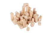 Trælegetøj - Small Foot - Wooden Building Blocks in Bag 100dlg. - 7073