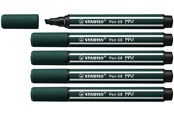 Skrive- og Tegneværktøjer - STABILO Pen 68 MAX - Fibre-tip Pen with Thick Chisel Tip - Earth Green - 768/63