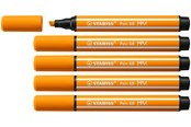 Skrive- og Tegneværktøjer - STABILO Pen 68 MAX - Fibre-tip Pen with Thick Chisel Tip - Orange - 768/54