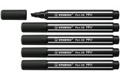 Skrive- og Tegneværktøjer - STABILO Pen 68 MAX - Fibre-tip Pen with Thick Chisel Tip - Black - 768/46