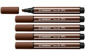 Skrive- og Tegneværktøjer - STABILO Pen 68 MAX - Fibre-tip Pen with Thick Chisel Tip - Brown - 768/45