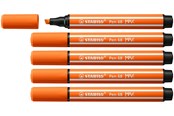 Skrive- og Tegneværktøjer - STABILO Pen 68 MAX - Fibre-tip Pen with Thick Chisel Tip - Pale Vermilion - 768/30