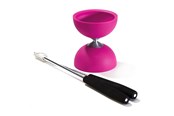 Udendørsleg - Eureka Rubber Diabolo with Aluminum Sticks - Pink - 52515708