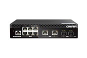 Switch - QNAP Web Managed Series - switch - half-width Layer 2 - 10 ports - Managed - rack-mountable - QSW-M2106R-2S2T