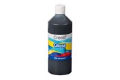 Kreativt Legetøj - Creall Gloss Gloss Paint Black 500ml - 01279