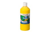 Kreativt Legetøj - Creall Transparent Paint Yellow 500ml - 23021