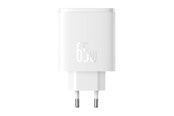 Mobil - Adaptere & Opladere - Baseus Wall charger OS-Cube Pro 2xUSB-C + USB 65W (white) - P10152301213-00