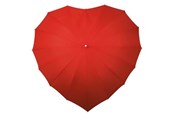 Fritid & Rejser - Impliva umbrella heart-shaped 110 cm polyester red - LR-8-8027