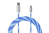Spil tilbehør - Oniverse MICRO USB CHARGE CABLE WITH LED 2 METERS - Wired - ONICAB1-MICROUSB2-WHT