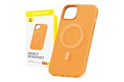 Mobil - Covers & Cases - Baseus Magnetic Phone Case for iPhone 15 Plus  Fauxther Series (Orange) - P60157305713-02