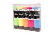 Kreativt Legetøj - Creall Studio Acrylic paint Fluor 5x120ml - 33803