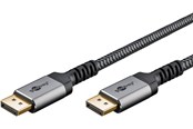 Skærmkabel - Pro Displayport 1.4 Sleeved - 1m - Sort - HDMI1.4SL1