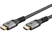 Skærmkabel - Pro HDMI 2.1 Sleeved - 5m - Sort - HDMI2.1SL5