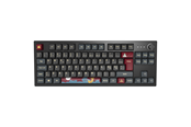 Tastatur - Montech MKey TKL Darkness - Gateron G Pro 2.0 Red - Gaming Tastatur - Uden Numpad - Nordisk - Sort - MK87DR-Nor