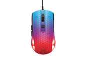 Mus - Deltaco GAMING DM310 Transparent RGB Ultralight Wired - Gaming Mus - 6 knapper - Sort - GAM-144