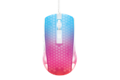 Mus - Deltaco GAMING DM310 Transparent RGB Ultralight Wired - Gaming Mus - 6 knapper - Hvid - GAM-144-W