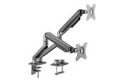 Skærmholder - Gembird Monitor Arm - Adjustable arm 2-display 17"-32" Space Grey - MA-DA2-05