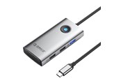 USB hub - ORICO Type-C 5in1 HUB Multifunction Docking Station (grey) USB hub - USB 3.0 - 5 ports - Grå - PW11-5P-GY-EP
