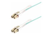 Netværkskabel - StarTech.com 8m (26ft) LC to LC (UPC) OM4 Multimode Fiber Optic Cable - patch cable - 8 m - aqua - Grøn - 8m - 450FBLCLC8PP
