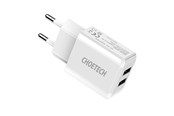Mobil - Adaptere & Opladere - Choetech Power charger  C0030 2A 2x USB (white) - C0030 EU