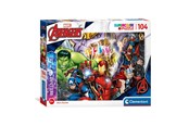 Puslespil - Clementoni Brilliant Puzzle Marvel Superheroes 104st. Floor - 20181