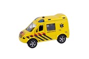 Legetøjsbil - 2-Play Traffic Die-cast Pull Back Ambulance NL Light and Sound - 510132