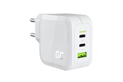 Mobil - Adaptere & Opladere - Green Cell PowerGaN charger 1x USB-A 2x USB-C 3.25 A - CHARGC08W