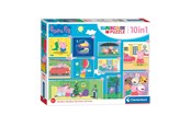 Puslespil - Clementoni Puzzles Peppa Pig 10in1 Floor - 20271