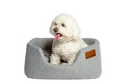 Hunde - Danish Design Colour Block Silver Lux Slumber seng Large - d01922