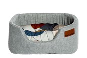 Hunde - Danish Design Colour Block Silver Lux Slumber seng M - d01921
