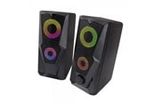 Højttalere - PC - Esperanza SPEAKERS 2.0 USB LED RAINBOW BAILA - Sort - EGS103
