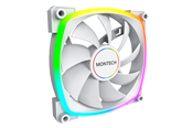 Kabinet Køler - Montech AX140 PWM WH - Kabinet køler - 140mm - Hvid med RGB - 28 dBA - AX140 PWM WH