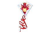Udendørsleg - Kites Ready 2 Fly - Kite Dragon - PL200DRG