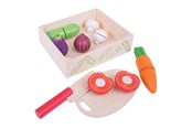 Trælegetøj - Bigjigs Wooden Box with Cut Vegetables - BJ473