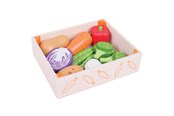 Trælegetøj - Bigjigs Wooden Box with Vegetables 12 pcs. - BJ477