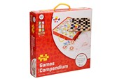 Brætspil - Bigjigs Wooden Board Games 4in1 - BJ355