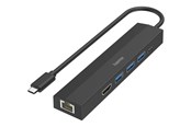 USB hub - Hama 00200144 interface hub USB hub - USB 3.1 - 6 ports - Sort - 00200144