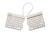 Tastatur - R-Go Tools R-Go Split Break - keyboard - with integrated break indicator - QWERTY - Nordic - white - Tastatur - Nordisk - Hvid - RGOSBNDWLWH