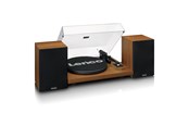 Pladespiller - Lenco LS-480WD - Record player with built-in amplifier and Bluetooth® plus 2 external speakers - Wood - Pladespiller - LS-480WD